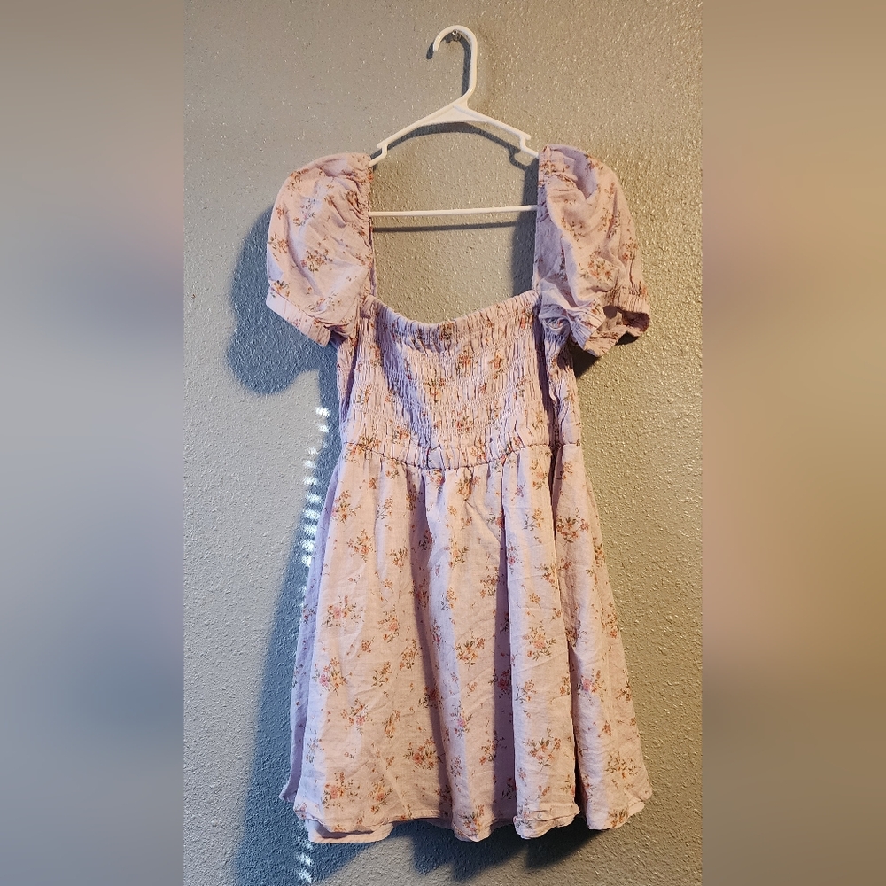 Purple floral altard state dress